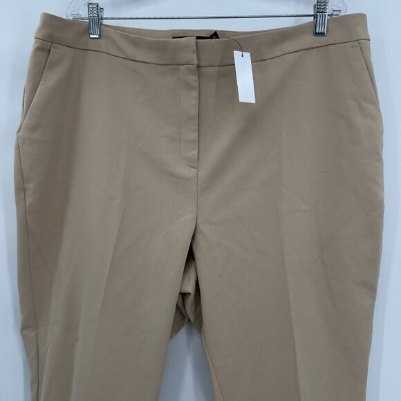 New York & Company Women's Plus Khaki Straight Pants 2X NWT - Picture 2 of 13